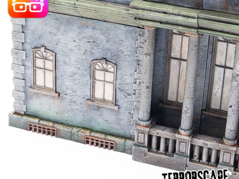 Terrorscape 3d mansion boardgame with fear tokens key and Separate Ways stands included 3D Print Model