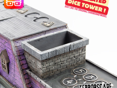 Terrorscape 3d mansion boardgame with fear tokens key and Separate Ways stands included 3D Print Model