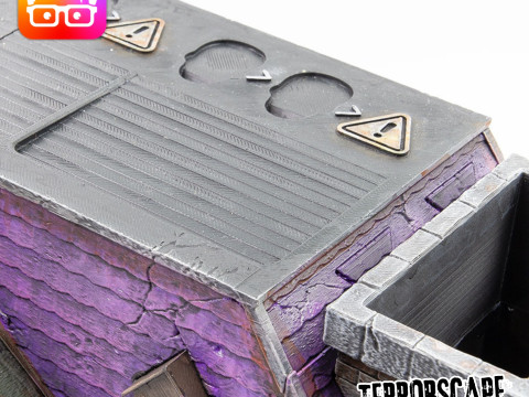 Terrorscape 3d mansion boardgame with fear tokens key and Separate Ways stands included 3D Print Model