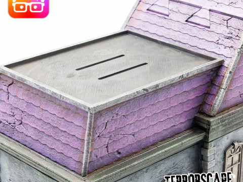 Terrorscape 3d mansion boardgame with fear tokens key and Separate Ways stands included 3D Print Model