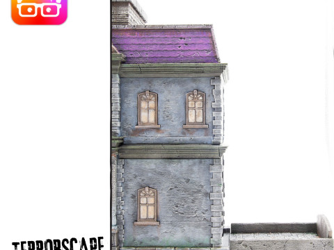 Terrorscape 3d mansion boardgame with fear tokens key and Separate Ways stands included 3D Print Model