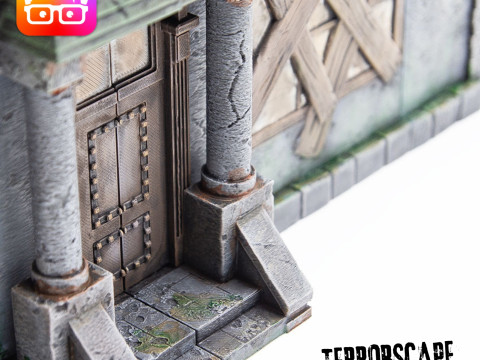 Terrorscape 3d mansion boardgame with fear tokens key and Separate Ways stands included 3D Print Model