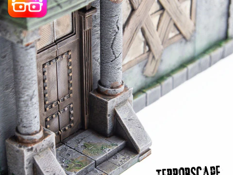 Terrorscape 3d mansion boardgame with fear tokens key and Separate Ways stands included 3D Print Model