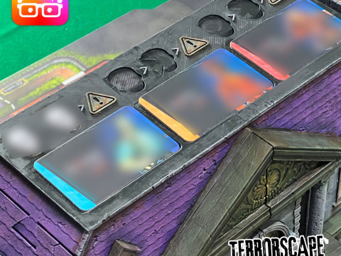Terrorscape 3d mansion boardgame with fear tokens key and Separate Ways stands included 3D Print Model