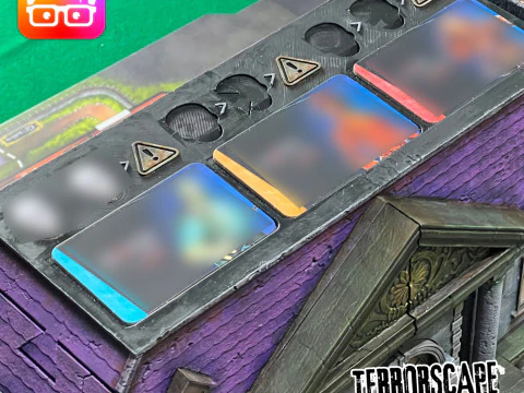 Terrorscape 3d mansion boardgame with fear tokens key and Separate Ways stands included 3D Print Model