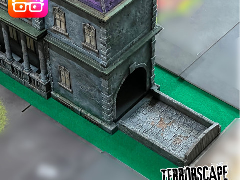 Terrorscape 3d mansion boardgame with fear tokens key and Separate Ways stands included 3D Print Model
