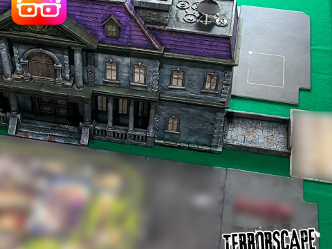 Terrorscape 3d mansion boardgame with fear tokens key and Separate Ways stands included 3D Print Model