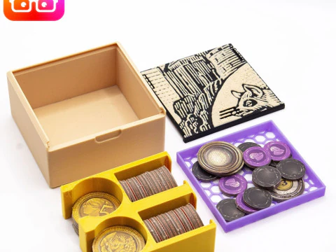 DARWINS JOURNEY BOARDGAME INSERTS - ORGANIZER BY AM-MEDIA MULTICOLOR WITH ANY 3D PRINTER 3D Print Model