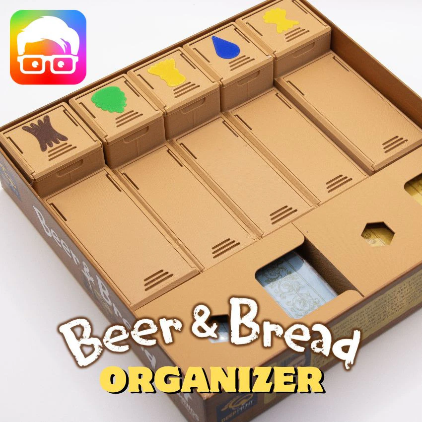 Beer Bread INSERTS - ORGANIZER BY AM-MEDIA 3D Print Model .c4d .max .obj .3ds .fbx .stl .blend 