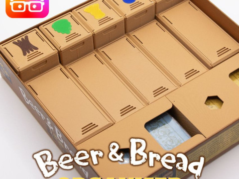 Beer Bread INSERTS - ORGANIZER BY AM-MEDIA 3D Принт Модель
