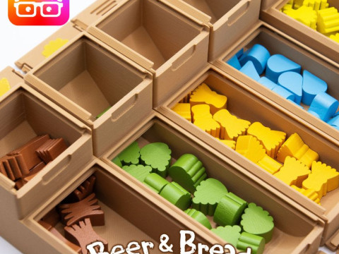 Beer Bread INSERTS - ORGANIZER BY AM-MEDIA Model do druku 3D