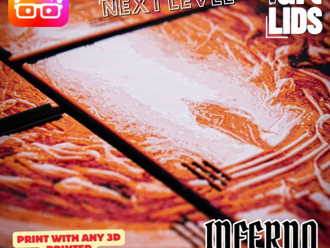 INFERNO BOARD GAME INSERTS - ORGANIZER FOR BY AM-MEDIA 3D प्रिंट मॉडल