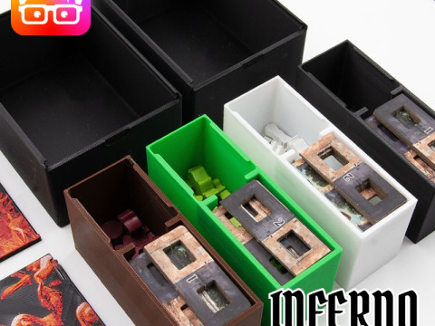 INFERNO BOARD GAME INSERTS - ORGANIZER FOR BY AM-MEDIA 3D प्रिंट मॉडल