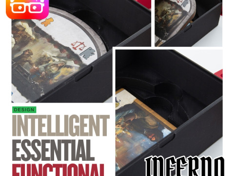 INFERNO BOARD GAME INSERTS - ORGANIZER FOR BY AM-MEDIA 3D प्रिंट मॉडल