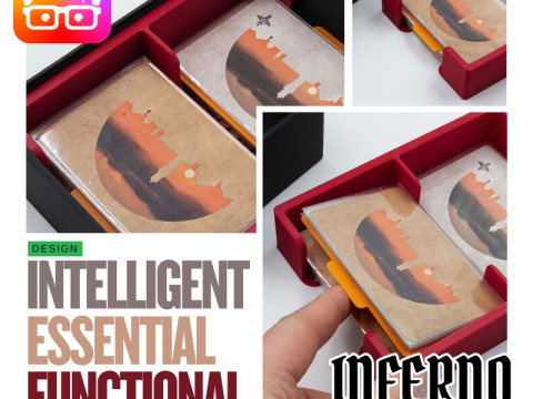 INFERNO BOARD GAME INSERTS - ORGANIZER FOR BY AM-MEDIA 3D प्रिंट मॉडल