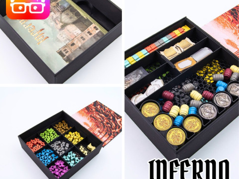 INFERNO BOARD GAME INSERTS - ORGANIZER FOR BY AM-MEDIA 3D प्रिंट मॉडल