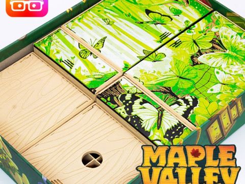 MAPLE VALLEY BOARD GAME INSERTS - ORGANIZER FOR BY AM-MEDIABIZ 3D Принт Модель