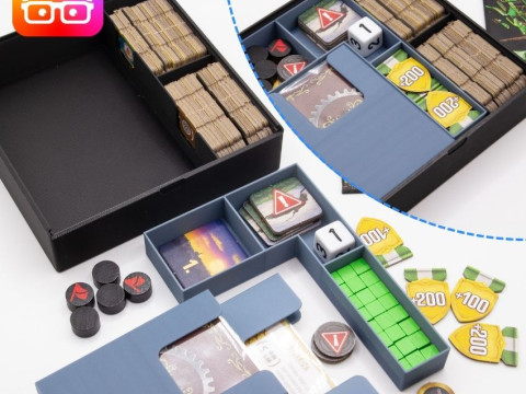 NUCLEUM BOARD GAME ORGANIZER BY AM-MEDIABIZ TABLETOP BOARD GAME ACCESSORIES SKU NCL001 3D 프린트 모델