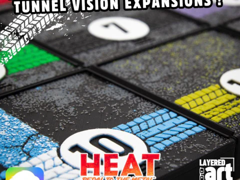 PEDAL DE CALOR AL ORGANIZADOR DE METAL CABINA DE SOPORTE LLUVIA FUERTE Y EXPANSIONES DE VISI&Oacute;N DE T&Uacute;NEL POR AM-MEDIA Modelo de impresión 3D