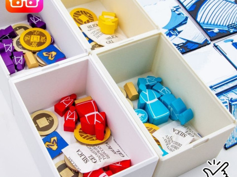 Iki Board Game Organizer Easy Setup Setupper BY AMMEDIA3D SKU IKI001 3D-Druckmodell