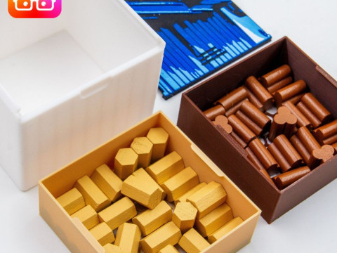 Iki Board Game Organizer Easy Setup Setupper BY AMMEDIA3D SKU IKI001 3D-Druckmodell