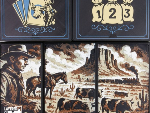 GREAT WESTERN TRAIL 2ND ED BOARD GAME ORGANIZER BY AMMEDIA3D 3D Print Model