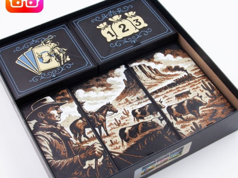 GREAT WESTERN TRAIL 2ND ED BOARD GAME ORGANIZER BY AMMEDIA3D 3D Print Model