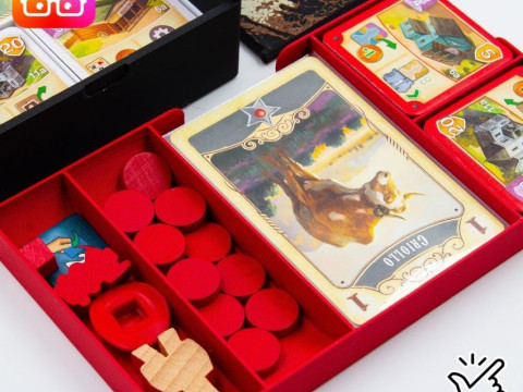 GREAT WESTERN TRAIL 2ND ED BOARD GAME ORGANIZER BY AMMEDIA3D 3D Print Model