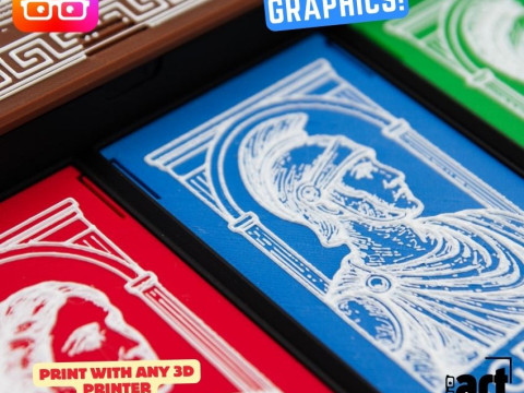 AETERNA BOARD GAME ORGANIZER BY AMMEDIA3D TABLETOP BOARD GAME INSERTS SKU AETRN001 3Dプリントモデル