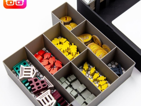 AETERNA BOARD GAME ORGANIZER BY AMMEDIA3D TABLETOP BOARD GAME INSERTS SKU AETRN001 3Dプリントモデル