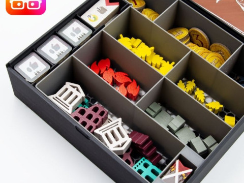 AETERNA BOARD GAME ORGANIZER BY AMMEDIA3D TABLETOP BOARD GAME INSERTS SKU AETRN001 3Dプリントモデル