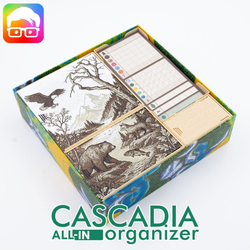 Cascadia board game all-in organizer by ammedia3d tabletop board game inserts sku CASLAND001 Modèles 3D en vedette .c4d .max .obj .3ds .fbx .stl .blend