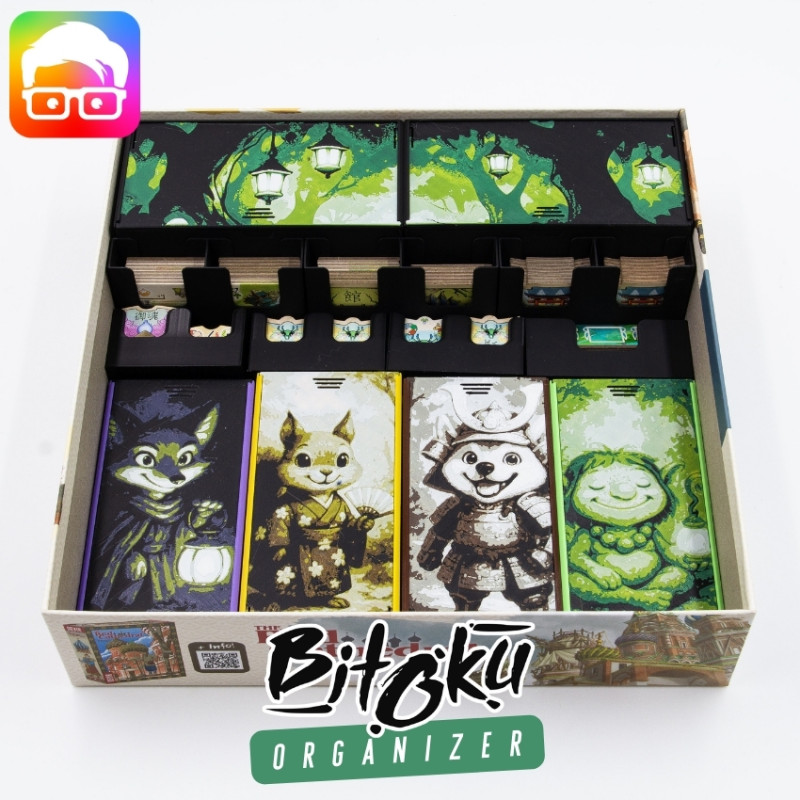 BITOKU BOARD GAME ORGANIZER BY AMMEDIA3D TABLETOP BOARD GAME INSERTS SKU BITOKU001 3D Принт Модель .c4d .max .obj .3ds .fbx .stl .blend