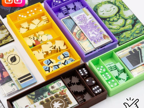 BITOKU BOARD GAME ORGANIZER BY AMMEDIA3D TABLETOP BOARD GAME INSERTS SKU BITOKU001 3D Print Model