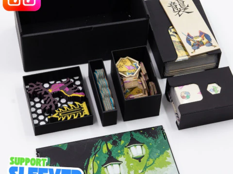 BITOKU BOARD GAME ORGANIZER BY AMMEDIA3D TABLETOP BOARD GAME INSERTS SKU BITOKU001 3D Print Model