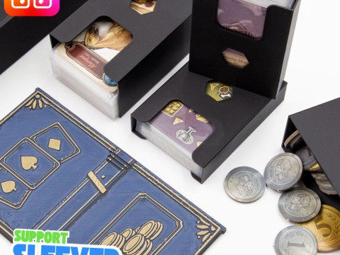 Bone Wars board game organizer by ammedia3d 3D Print Model