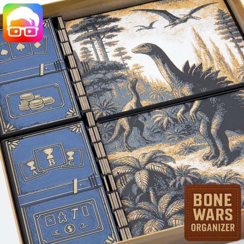 Bone Wars board game organizer by ammedia3d 3D Print Model .c4d .max .obj .3ds .fbx .stl .blend
