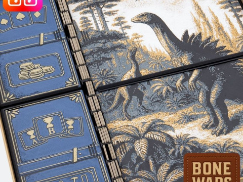 Bone Wars board game organizer by ammedia3d Modello di stampa 3D