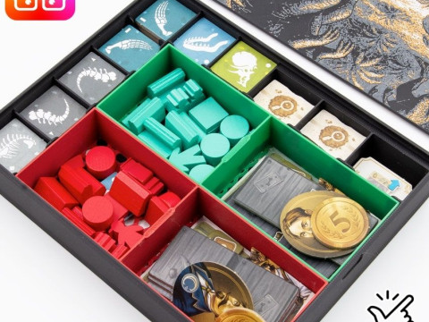Bone Wars board game organizer by ammedia3d 3D Print Model