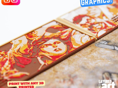 Zombicide Undead or Alive board game organizer by ammedia3d 3D Print Model