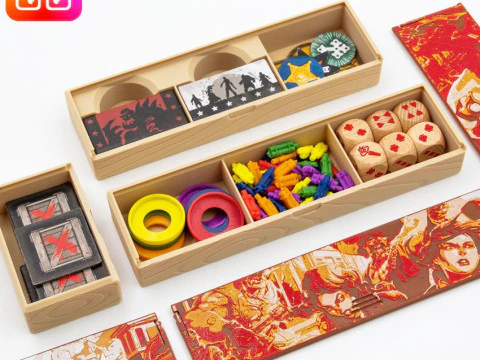 Zombicide Undead or Alive board game organizer by ammedia3d 3D Print Model