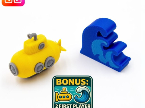 Endeavor Deep Sea board game organizer by ammedia3d tabletop board game inserts sku ENDA001 3D-Druckmodell