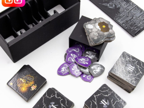 Kutn Hora The City of Silver retail ed board game organizer by ammedia3d 3D 打印模型