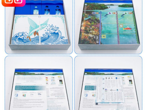 Finspan board game organizer by ammedia3d 3D 打印模型