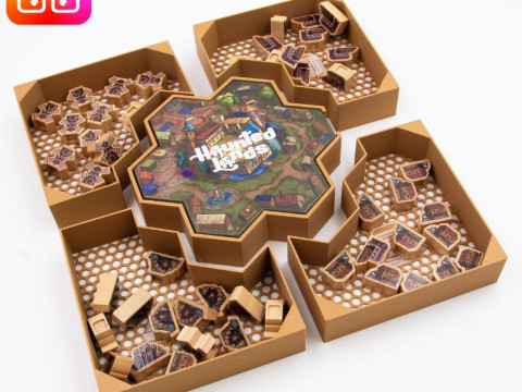 Haunted Lands board game organizer by ammedia3d 3D Принт Модель