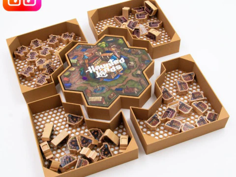 Haunted Lands board game organizer by ammedia3d 3D Print Model