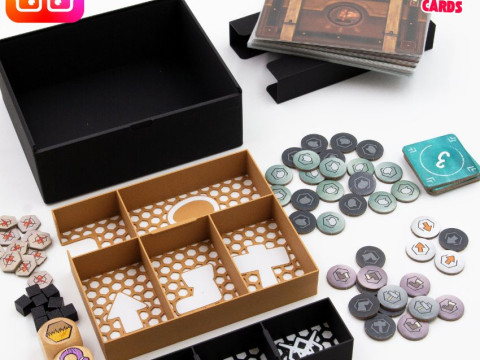 Haunted Lands board game organizer by ammedia3d 3D Принт Модель