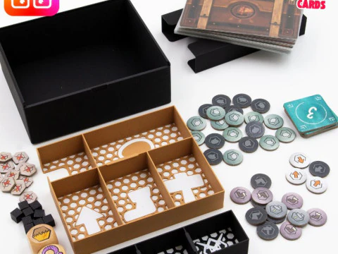 Haunted Lands board game organizer by ammedia3d 3D Print Model