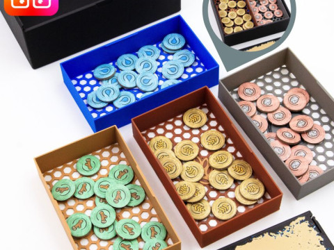 Haunted Lands board game organizer by ammedia3d 3D Принт Модель