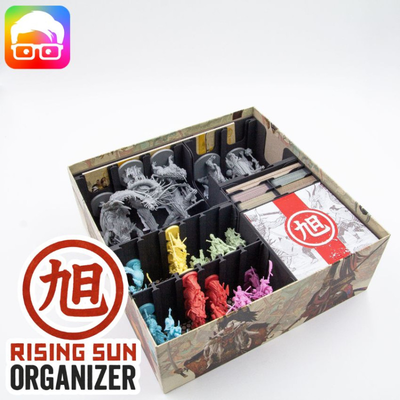Rising Sun board game organizer by ammedia3d tabletop board game inserts sku RSN001 3D Baskı Modeli .c4d .max .obj .3ds .fbx .stl .blend